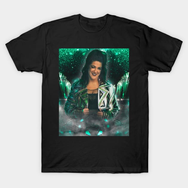 Bayley - Green Mania T-Shirt by vickytoriaq